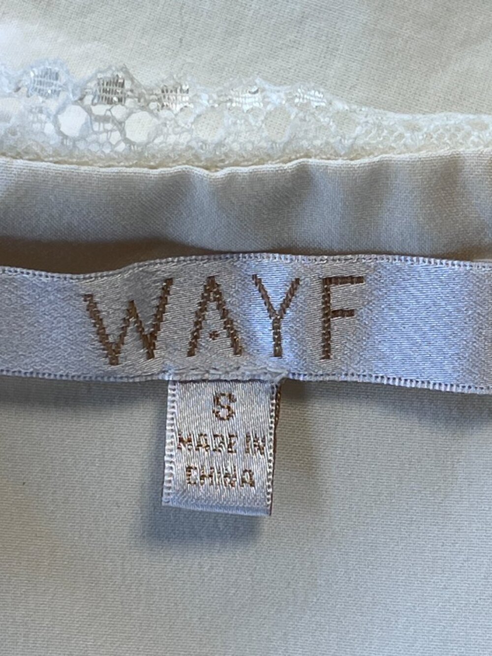WAYF Poppy Cotton Mini Dress Peter Pan Collar White Size S - Picture 11 of 13